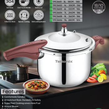 زودپز 3 لیتری تلیونیکس مدل طرح ساده