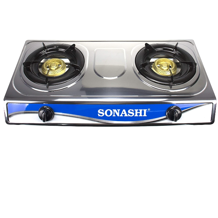 اجاق گاز رومیزی دو شعله استیل سوناشی مدل SGB-208S