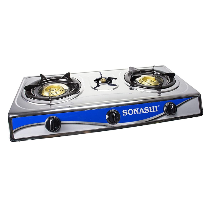 اجاق گاز رومیزی سه شعله استیل سوناشی مدل SGB-319S