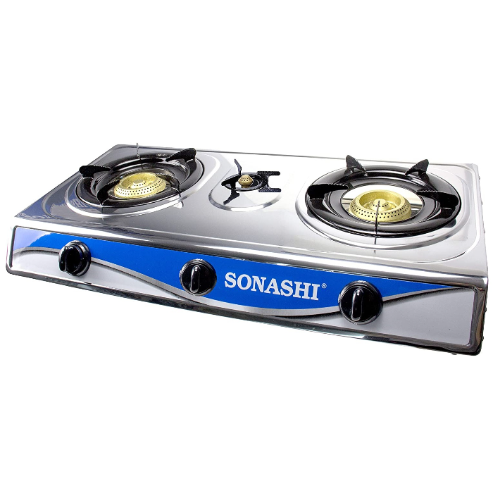 اجاق گاز رومیزی سه شعله استیل سوناشی مدل SGB-319S