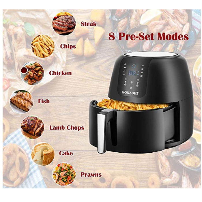 سرخ کن دیجیتال بدون روغن (7.2لیتری) سوناشی مدل SAF-820