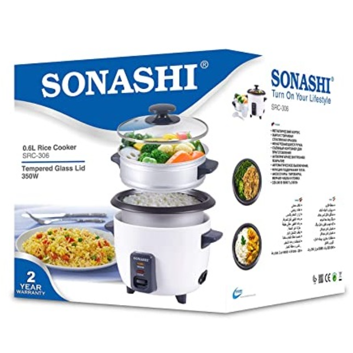پلوپز و بخارپز 0.6لیتری سوناشی مدل SRC-306