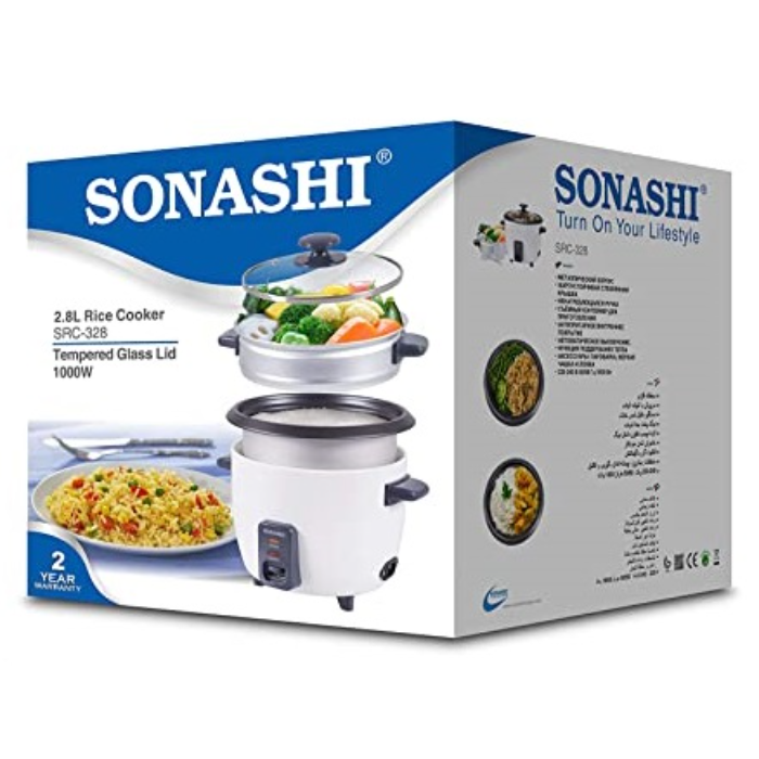 پلوپز و بخارپز 2.8لیتری سوناشی مدل SRC-328