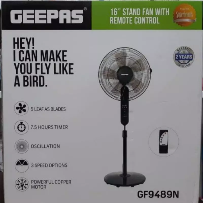 پنکه ایستاده جیپاس مدل 9489 جیپاس مدل GEEPAS 9489