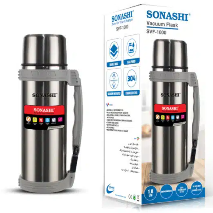 فلاسک مسافرتی 1 لیتری سوناشی مدل SVF-1000