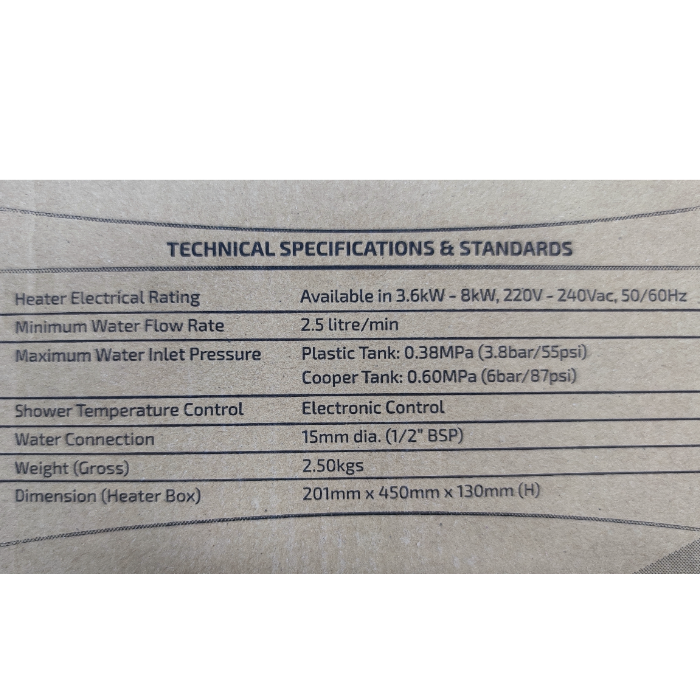 آبگرمکن برقی زودجوش بدون مخزن (کتابی) لکستون مدل GUSTU-GT331