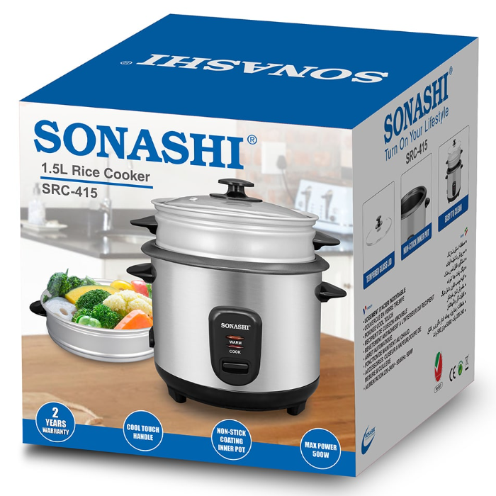 پلوپز و بخارپز 1.5لیتری سوناشی مدل SRC-415