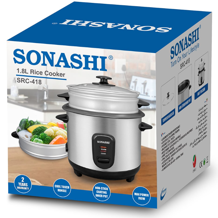 پلوپز و بخارپز 1.8 لیتری سوناشی مدل SRC-418