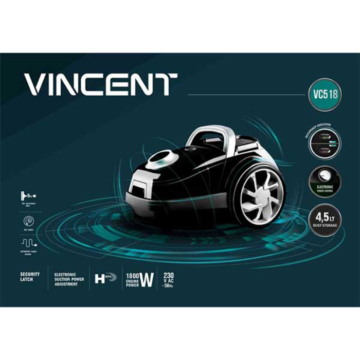 جارو برقی وینسنت مدل FC5621